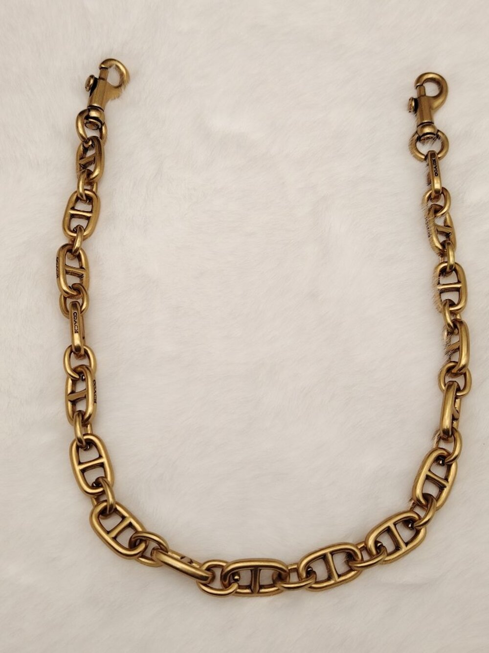 Coach Brass Beat Chain Strap - Picture 2 of 6